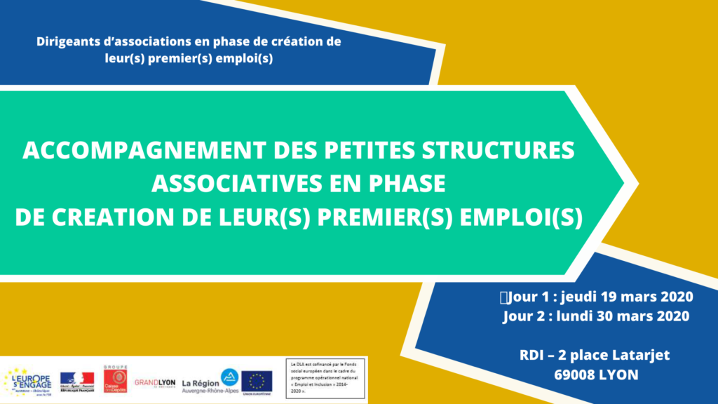 Atelier DLA - Accompagnement des petites structures associatives en phase de création de leur(s) premier(s) emploi(s)