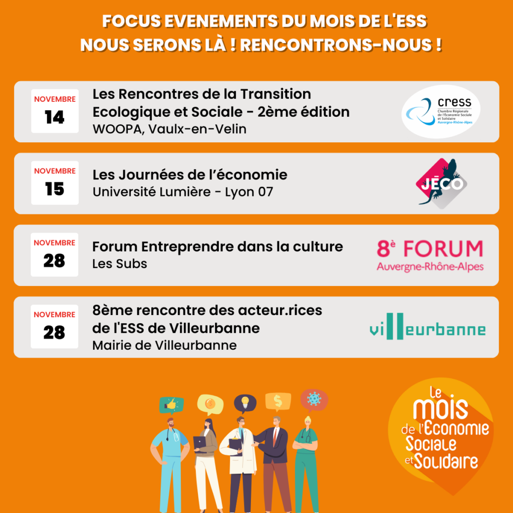 Les RDV ESS du mois de Novembre