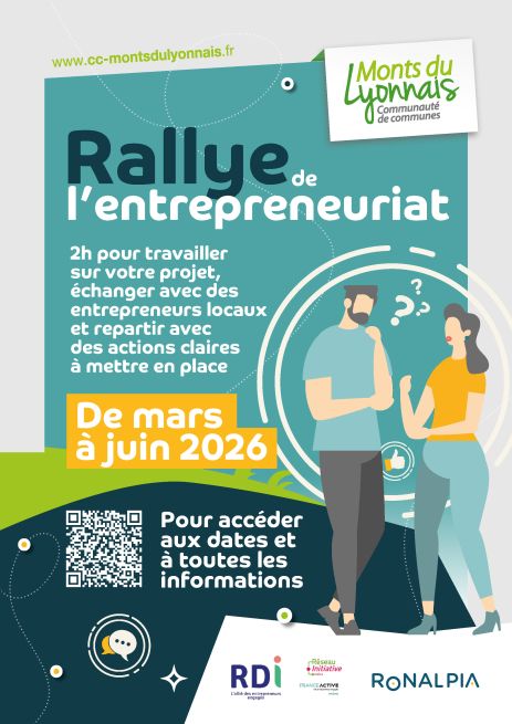 Rallye de l'entrepreneuriat dans les Monts du Lyonnais